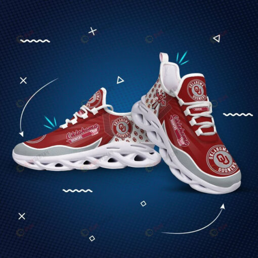 Oklahoma Sooners Small Logo Pattern 3D Max Soul Sneaker Shoes