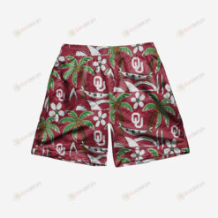 Oklahoma Sooners Tropical Hawaiian Men Shorts Swim Trunks - Print Shorts