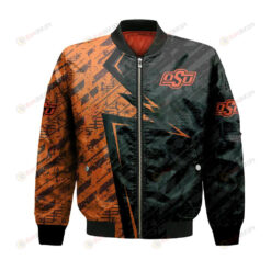 Oklahoma State Cowboys Bomber Jacket 3D Printed Abstract Pattern Sport