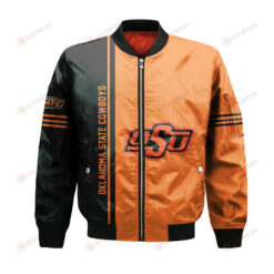 Oklahoma State Cowboys Bomber Jacket 3D Printed Half Style