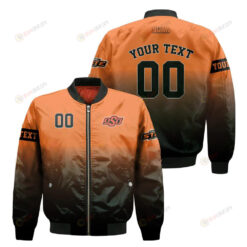 Oklahoma State Cowboys Fadded Bomber Jacket 3D Printed