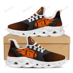 Oklahoma State Cowboys Fire Ball Pattern 3D Max Soul Sneaker Shoes