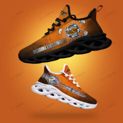 Oklahoma State Cowboys Logo Broken Pattern 3D Max Soul Sneaker Shoes