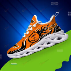 Oklahoma State Cowboys Logo Fireball Pattern 3D Max Soul Sneaker Shoes