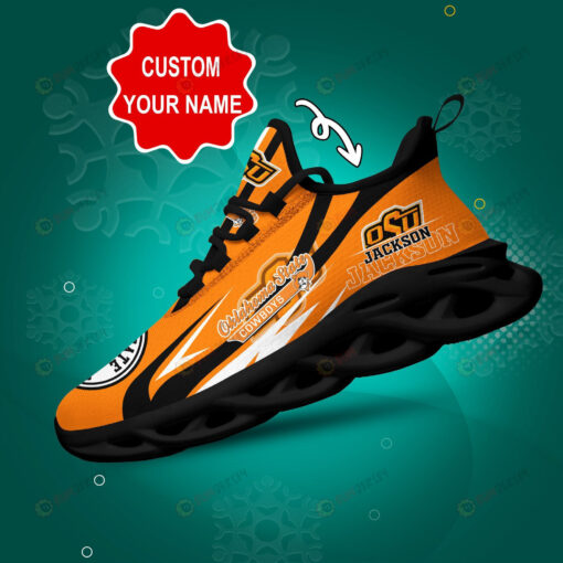 Oklahoma State Cowboys Logo Line Pattern Custom Name 3D Max Soul Sneaker Shoes