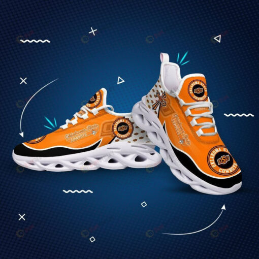 Oklahoma State Cowboys Small Logo Pattern 3D Max Soul Sneaker Shoes