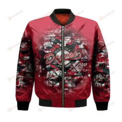 Okotoks Dawgs Bomber Jacket 3D Printed Camouflage Vintage