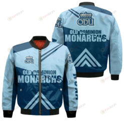 Old Dominion Monarchs Football Bomber Jacket 3D Printed - Stripes Cross Shoulders