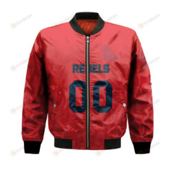 Ole Miss Rebels Bomber Jacket 3D Printed Team Logo Custom Text And Number