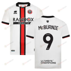 Oli McBurnie 9 Sheffield United 2022-23 Away Jersey - White