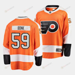 Oliver Bonk #59 Philadelphia Flyers 2023 NHL Draft Home Men Jersey - Orange