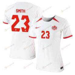 Olivia Smith 23 Canada Women's National Team 2023-24 World Cup Away Women Jersey