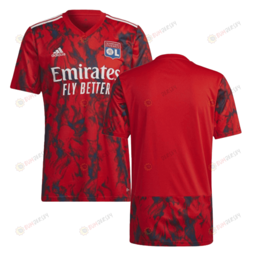 Olympique Lyon 2022-2023 Away Men Jersey - Red