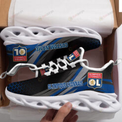 Olympique Lyonnais Logo Custom Name Pattern 3D Max Soul Sneaker Shoes