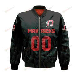 Omaha Mavericks Bomber Jacket 3D Printed Team Logo Custom Text And Number