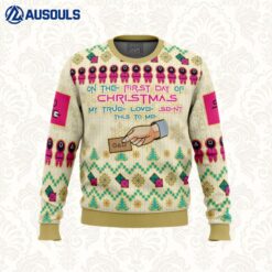 On the First Day of Christmas Squid Game Ugly Sweaters For Men Women Unisex