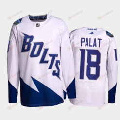 Ondrej Palat Lightning 2022 Stadium Series White Primegreen Jersey