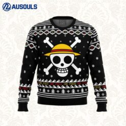 One Piece Straw Hat Pirates Christmas Ugly Sweaters For Men Women Unisex