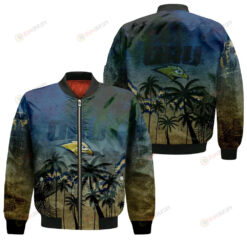 Oral Roberts Golden Eagles Bomber Jacket 3D Printed Coconut Tree Tropical Grunge