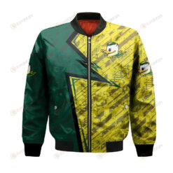 Oregon Ducks Bomber Jacket 3D Printed Abstract Pattern Sport