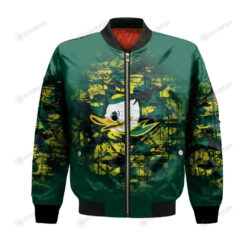 Oregon Ducks Bomber Jacket 3D Printed Camouflage Vintage