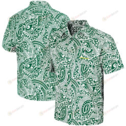 Oregon Ducks Green Make Like A Tree Camp Button-Up Hawaiian Shirt