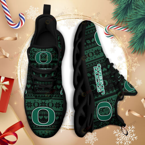 Oregon Ducks Logo Brocade Pattern 3D Max Soul Sneaker Shoes