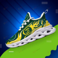 Oregon Ducks Logo Fireball Pattern 3D Max Soul Sneaker Shoes