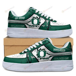 Oregon Ducks Logo Pattern Custom Name Air Force 1 Printed