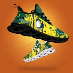 Oregon Ducks Logo Torn And Splatter Pattern 3D Max Soul Sneaker Shoes