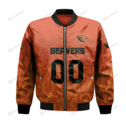 Oregon State Beavers Bomber Jacket 3D Printed Team Logo Custom Text And Number