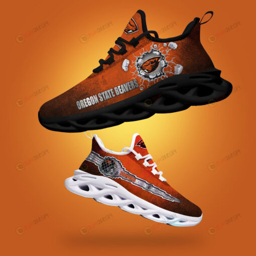 Oregon State Beavers Logo Broken Pattern 3D Max Soul Sneaker Shoes