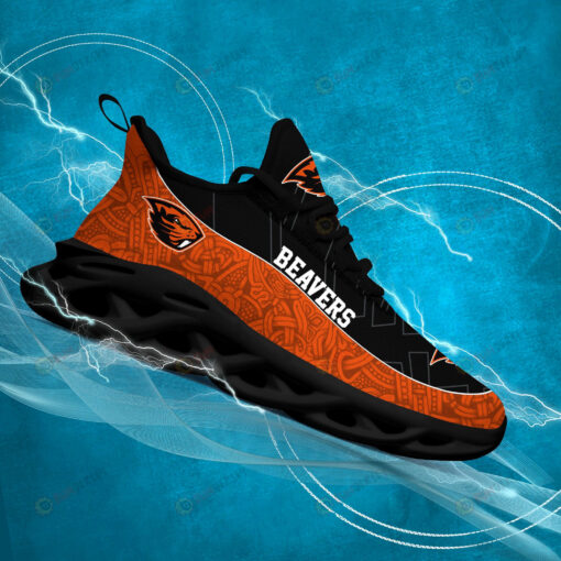 Oregon State Beavers Logo Texture Pattern 3D Max Soul Sneaker Shoes