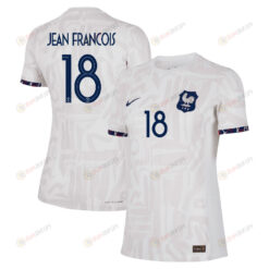 Oriane Jean Francois 18 France Women's National Team 2023-24 World Cup Away Women Jersey