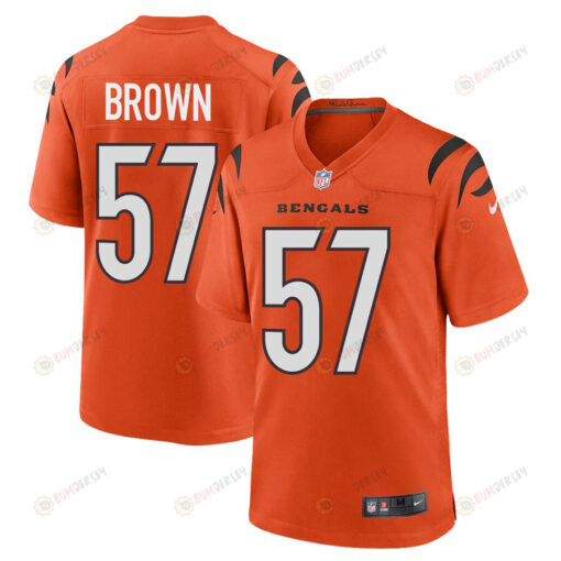 Orlando Brown Jr. 57 Cincinnati Bengals Men Alternate Game Jersey - Orange