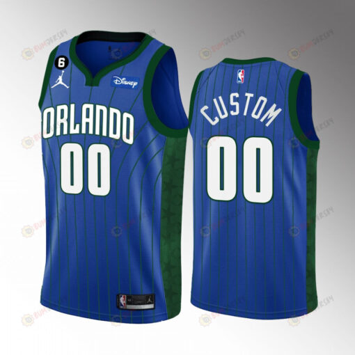 Orlando Magic Custom 00 2022-23 Statement Edition Blue Jersey Swingman