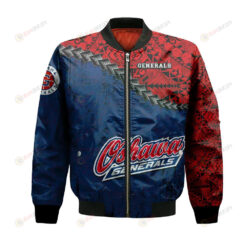 Oshawa Generals Bomber Jacket 3D Printed Grunge Polynesian Tattoo