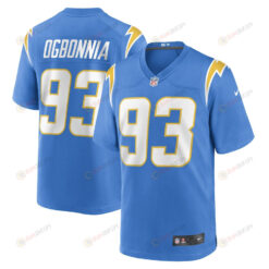 Otito Ogbonnia Los Angeles Chargers Game Player Jersey - Powder Blue