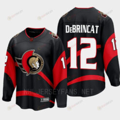 Ottawa Senators 2022 Alex DeBrincat 12 Special Edition 2.0 Black Jersey Breakaway Player