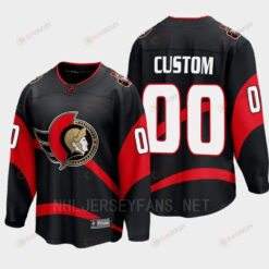 Ottawa Senators 2022 Custom 00 Special Edition 2.0 Black Jersey Breakaway Player