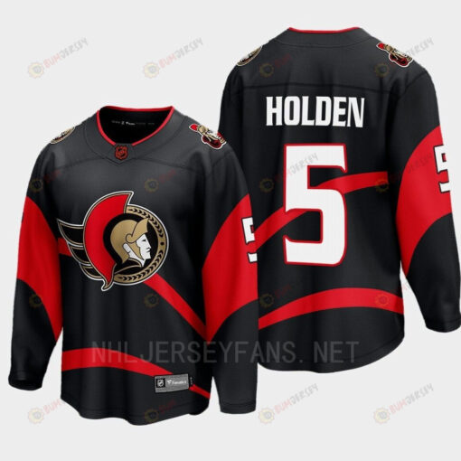 Ottawa Senators 2022 Nick Holden 5 Special Edition 2.0 Black Jersey Breakaway Player