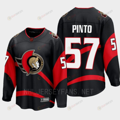 Ottawa Senators 2022 Shane Pinto 57 Special Edition 2.0 Breakaway Player Black Jersey