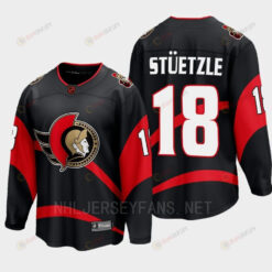 Ottawa Senators 2022 Tim Stuetzle 18 Special Edition 2.0 Black Jersey Breakaway Player
