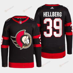 Ottawa Senators Magnus Hellberg 39 Black 2022-23 Home Jersey