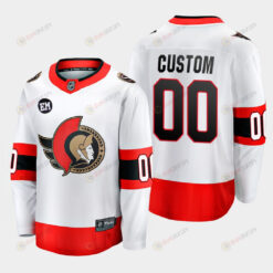 Ottawa Senators Mr. Melnyk Patch 00 Custom White Away 2022-23 Jersey Custom
