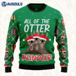 Otter Reindeer T2810 Ugly Sweaters For Men Women Unisex
