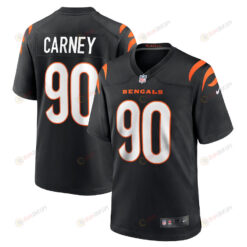 Owen Carney 90 Cincinnati Bengals Men's Home Game Jersey - Black