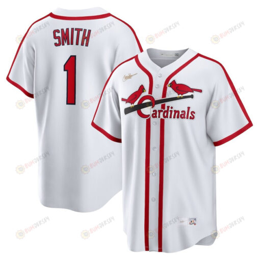 Ozzie Smith 1 St. Louis Cardinals Home Cooperstown Collection Player Jersey - White