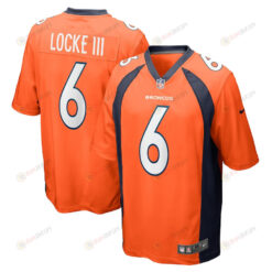 P.J. Locke Denver Broncos Game Player Jersey - Orange