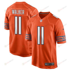 P.J. Walker 11 Chicago Bears Men Alternate Game Jersey - Orange